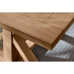 Home Decorators Collection Aberwood Patina Oak Finish Wood Rectangle Trestle Dining Table for 6 (78.75 in. L x 30 in. H) 24 Home Decorators Collection Aberwood Patina Oak Finish Wood Rectangle Trestle Dining Table for 6 (78.75 in. L x 30 in. H) -Flora Home Decorators Soldes patina home decorators collection kitchen dining tables dp18019 p 1f 1000