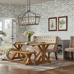 Home Decorators Collection Aberwood Patina Oak Finish Wood Rectangle Trestle Dining Table for 6 (78.75 in. L x 30 in. H) 28 Home Decorators Collection Aberwood Patina Oak Finish Wood Rectangle Trestle Dining Table for 6 (78.75 in. L x 30 in. H) -Flora Home Decorators Soldes patina home decorators collection kitchen dining tables dp18019 p d4 1000