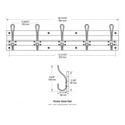 Home Decorators Collection 27 in. Rustic Pine and Distressed Brass Hook Rack -Flora Home Decorators Soldes pine antique brass home decorators collection hooks r36197h rpd r 4f 1000