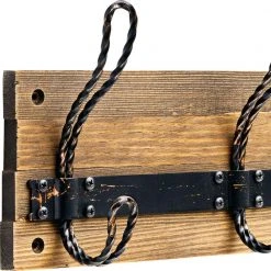 Home Decorators Collection 27 in. Rustic Pine and Distressed Brass Hook Rack -Flora Home Decorators Soldes pine antique brass home decorators collection hooks r36197h rpd r 66 1000