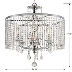 Home Decorators Collection Calisitti 6-Light Polished Chrome Chandelier with K9 Crystal Dangles -Flora Home Decorators Soldes polished chrome home decorators collection chandeliers hd 1146 i c3 1000