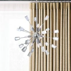 Home Decorators Collection Kimberly 9-Light Crystal and Chrome Sputnik Chandelier -Flora Home Decorators Soldes polished chrome home decorators collection chandeliers p579mh chr 1d 1000