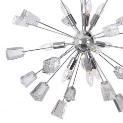 Home Decorators Collection Kimberly 9-Light Crystal and Chrome Sputnik Chandelier -Flora Home Decorators Soldes polished chrome home decorators collection chandeliers p579mh chr 40 1000