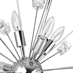 Home Decorators Collection Kimberly 9-Light Crystal and Chrome Sputnik Chandelier -Flora Home Decorators Soldes polished chrome home decorators collection chandeliers p579mh chr 66 1000