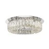 Home Decorators Collection Keighley Crystal 17.5-in. Polished Chrome Integrated LED Flush Mount Kitchen Ceiling Light Fixture -Flora Home Decorators Soldes polished chrome home decorators collection flush mount lights cp 25117 64 1000
