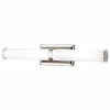 Home Decorators Collection Rolande 100-Watt Equivalent Polished Nickel LED Vanity Light with Tube Etched Glass -Flora Home Decorators Soldes polished nickel home decorators collection vanity lighting 22838 64 1000