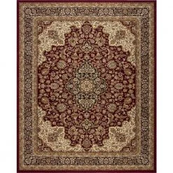 Home Decorators Collection Silk Road Red 8 ft. x 10 ft. Medallion Area Rug