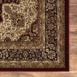 Home Decorators Collection Silk Road Red 8 ft. x 10 ft. Medallion Area Rug -Flora Home Decorators Soldes red home decorators collection area rugs 30907 fa 1000