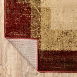 Home Decorators Collection Linwood Red 8 ft. x 10 ft. Border Area Rug -Flora Home Decorators Soldes red home decorators collection area rugs 564224 66 1000