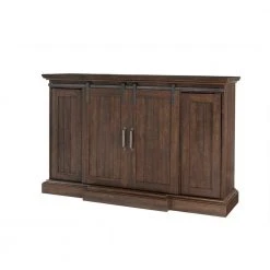 Home Decorators Collection Chastain 56 in. Freestanding Media Console Electric Fireplace TV Stand with Sliding Barn Door in Rustic Walnut -Flora Home Decorators Soldes rustic walnut home decorators collection fireplace tv stands 118090 40 1000