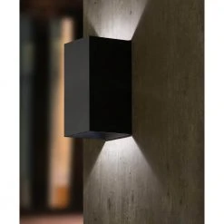 Home Decorators Collection Greeleyville 1-Light Sand Black Outdoor Integrated LED Wall Lantern Sconce -Flora Home Decorators Soldes sand black home decorators collection outdoor sconces 23751 1f 1000