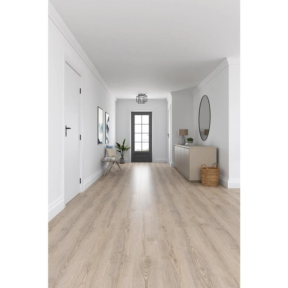 Home Decorators Collection Cradle Rock Oak 12 mm T x 8.03 in. W Waterproof Laminate Wood Flooring (15.94 sq.ft/Case) 4 Home Decorators Collection Cradle Rock Oak 12 mm T x 8.03 in. W Waterproof Laminate Wood Flooring (15.94 sq.ft/Case) - Image 2