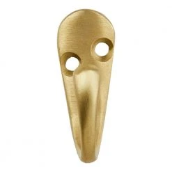 Home Decorators Collection 1-13/16 in. Satin Brass Single Wall Hook (6-Pack)