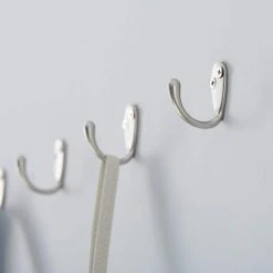 Home Decorators Collection 1-13/16 in. Satin Nickel Wall Hook (6-Pack) -Flora Home Decorators Soldes satin nickel home decorators collection hooks 63097 1d 1000