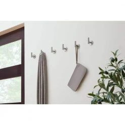 Home Decorators Collection 2-1/32 in. Satin Nickel Single Post Wall Hooks (6-Pack) -Flora Home Decorators Soldes satin nickel home decorators collection hooks 64391 31 1000