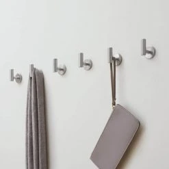 Home Decorators Collection 2-1/32 in. Satin Nickel Single Post Wall Hooks (6-Pack) -Flora Home Decorators Soldes satin nickel home decorators collection hooks 64391 4f 1000