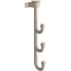 Home Decorators Collection 10 in. Satin Nickel Triple Prong Swivel Hook -Flora Home Decorators Soldes satin nickel home decorators collection hooks b43287h sn u 64 1000