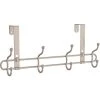Home Decorators Collection 16 in. Satin Nickel Ball End Hook Over-The-Door Hook Rail