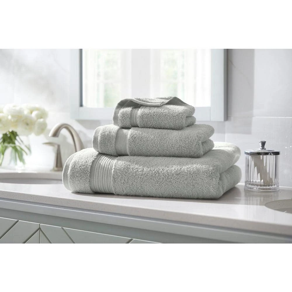 Home Decorators Collection Egyptian Cotton Bath Sheet in Shadow Gray (Set of 2) 5 Home Decorators Collection Egyptian Cotton Bath Sheet in Shadow Gray (Set of 2) - Image 3