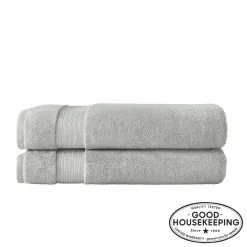 Home Decorators Collection Egyptian Cotton Bath Sheet in Shadow Gray (Set of 2)