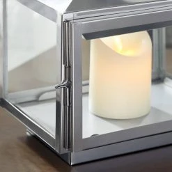 Home Decorators Collection Silver Stainless Steel Candle Hanging or Tabletop Lantern (Set of 2) -Flora Home Decorators Soldes silver home decorators collection candle holders dc18 44998 ab a0 1000