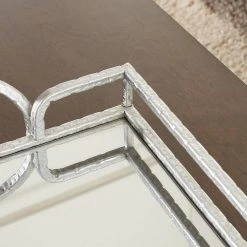 Home Decorators Collection Silver Hammered Metal Decorative Rectangle Mirror Tray -Flora Home Decorators Soldes silver home decorators collection decorative trays p156067 1xx 1d 1000