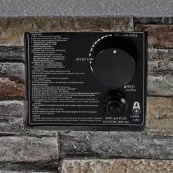 Home Decorators Collection 34 in. x 24 in. Envirostone Propane Gas Brown Fire Pit with Lava Rocks -Flora Home Decorators Soldes slate home decorators collection gas fire pits 52469 fa 1000