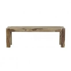 Home Decorators Collection Edmund Smoke Grey Wood Dining Bench