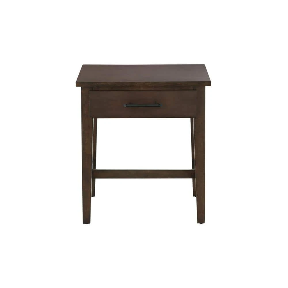 Home Decorators Collection Bellamy Rectangular Smoke Brown Wood 1 Drawer End Table (20 in. W x 22 in. H) 3 Home Decorators Collection Bellamy Rectangular Smoke Brown Wood 1 Drawer End Table (20 in. W x 22 in. H)