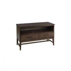 Home Decorators Collection Bellamy Smoke Brown Wood 2 Drawer TV Stand with Cord Management (42 in. W x 25 in. H) -Flora Home Decorators Soldes smoke home decorators collection tv stands sk19345h1 s c3 1000