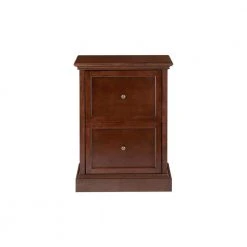 Home Decorators Collection Royce Smokey Brown Wood 2 Drawer File Cabinet (23.5 in. W x 31 in. H)