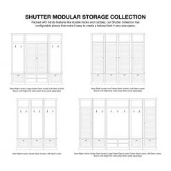Home Decorators Collection Shutter Modular Smokey Brown Open Right Locker (74 in. H x 20 in. W x 18 in. D) -Flora Home Decorators Soldes smoky brown home decorators collection lockers 9458910820 d4 1000