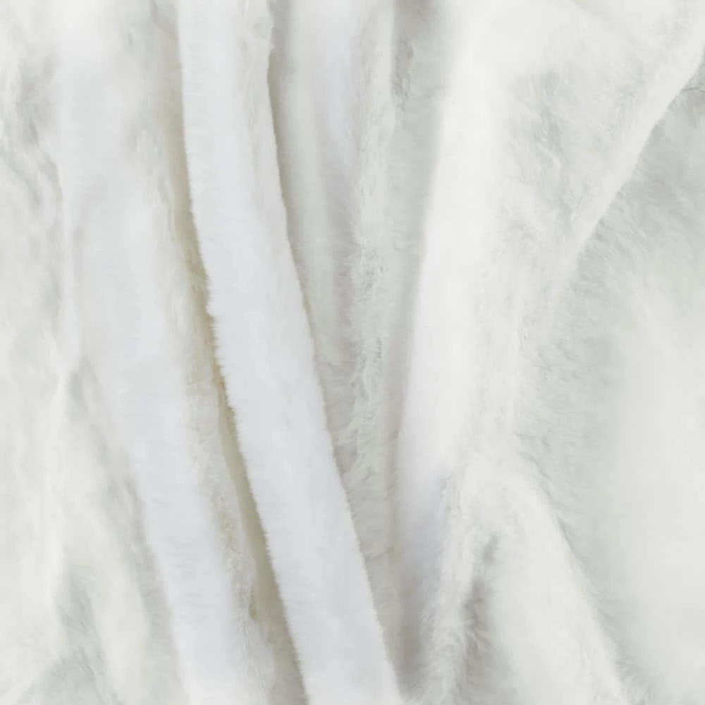 Home Decorators Collection Piper White Snow Faux Rabbit Fur Throw Blanket 7 Home Decorators Collection Piper White Snow Faux Rabbit Fur Throw Blanket - Image 5