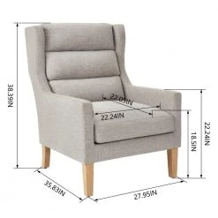 Home Decorators Collection Latham Stone Gray Upholstered Accent Chair -Flora Home Decorators Soldes stone gray home decorators collection accent chairs 167 1f 1000