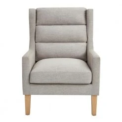 Home Decorators Collection Latham Stone Gray Upholstered Accent Chair