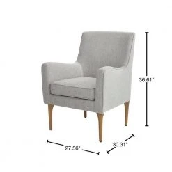 Home Decorators Collection Greenlee Stone Gray Upholstered Accent Chair -Flora Home Decorators Soldes stone gray home decorators collection accent chairs 172 40 1000