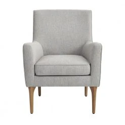 Home Decorators Collection Greenlee Stone Gray Upholstered Accent Chair