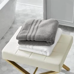 Home Decorators Collection Micro Cotton 18-Piece Bath Towel Set in Stone Gray -Flora Home Decorators Soldes stone gray home decorators collection bath towels 18 pc stone gray 40 1000