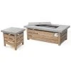 Home Decorators Collection Sunbury 48 in. Steel LP Gas Low Profile Concrete Tile Top Fire Pit with Tank Holder (Tank Holder) (Box 2) -Flora Home Decorators Soldes tan home decorators collection gas fire pits 2333fp 1 64 1000