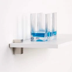 Home Decorators Collection 1.5 in. W x 2 in. H Titanium Cube Decorative Shelf Bracket -Flora Home Decorators Soldes titanium home decorators collection shelving brackets hdccubti 4f 1000