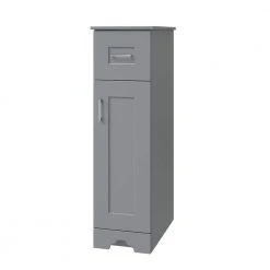 Home Decorators Collection Hawthorne Assembled 13 in. W x 44-13/16 in. H x 22 in. D Bath Mid Auxiliary Cabinet in Twilight Gray -Flora Home Decorators Soldes twilight gray home decorators collection assembled kitchen cabinets 30668 40 1000