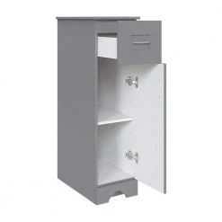 Home Decorators Collection Hawthorne Assembled 13 in. W x 44-13/16 in. H x 22 in. D Bath Mid Auxiliary Cabinet in Twilight Gray -Flora Home Decorators Soldes twilight gray home decorators collection assembled kitchen cabinets 30668 77 1000