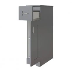 Home Decorators Collection Hawthorne Assembled 13 in. W x 44-13/16 in. H x 22 in. D Bath Mid Auxiliary Cabinet in Twilight Gray -Flora Home Decorators Soldes twilight gray home decorators collection assembled kitchen cabinets 30668 c3 1000
