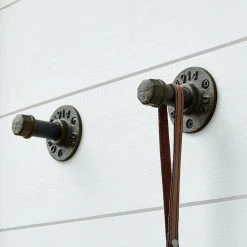 Home Decorators Collection Industrial Straight Pipe Wall Hook (3-Pack) -Flora Home Decorators Soldes unfinished home decorators collection hooks 64061 1f 1000
