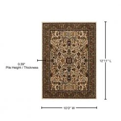 Home Decorators Collection Mariah Vanilla 10 ft. x 13 ft. Area Rug -Flora Home Decorators Soldes vanilla home decorators collection area rugs 670412 76 1000