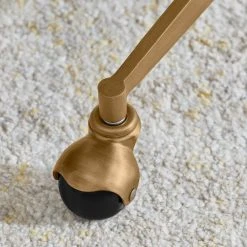 Home Decorators Collection Azria Verdite Green Velvet Office Chair with Brass Wheeled Base -Flora Home Decorators Soldes verdite green home decorators collection task chairs 123 1d 1000