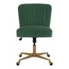 Home Decorators Collection Azria Verdite Green Velvet Office Chair with Brass Wheeled Base -Flora Home Decorators Soldes verdite green home decorators collection task chairs 123 64 1000