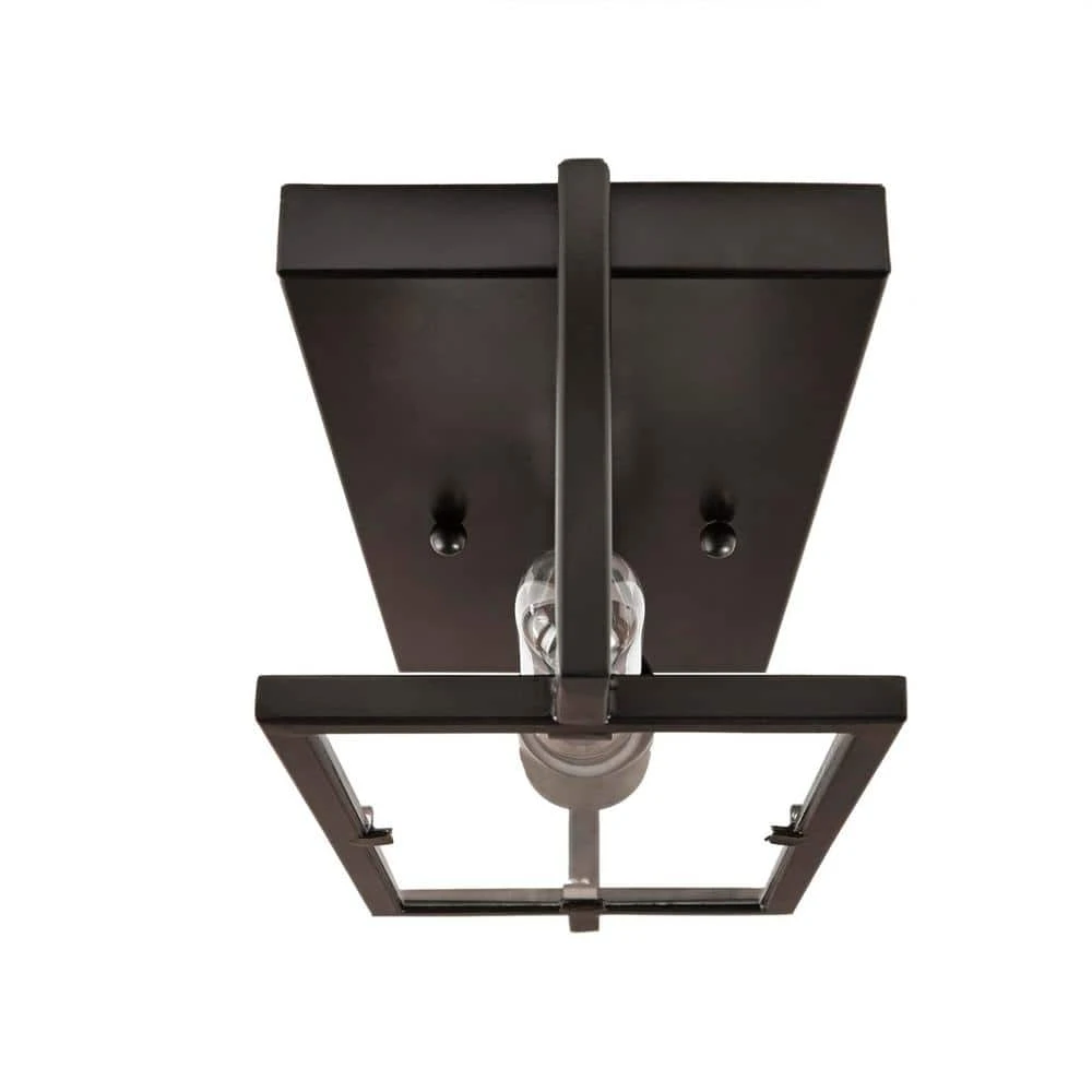 Home Decorators Collection Kenton 4.75 in. 1-Light Bronze Industrial Wall Mount Sconce Light - Image 8