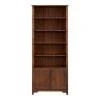 Home Decorators Collection Bradstone 72.28 in. Walnut Open Bookcase with 2 Doors -Flora Home Decorators Soldes walnut home decorators collection bookcases bookshelves js 3427 c 64 1000