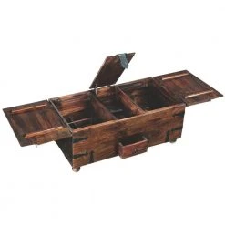 Home Decorators Collection Maldives 46 in. Walnut Large Square Wood Coffee Table with Lift Top -Flora Home Decorators Soldes walnut home decorators collection coffee tables 0213800820 a0 1000